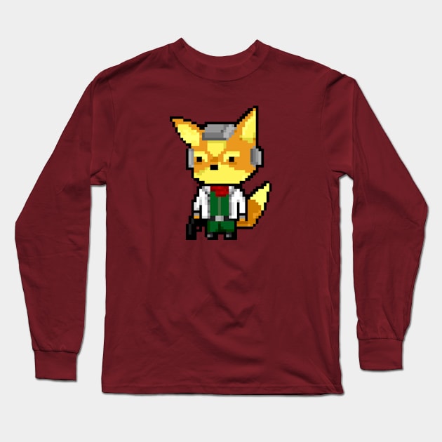 Pixel Starfox Long Sleeve T-Shirt by darktiff_